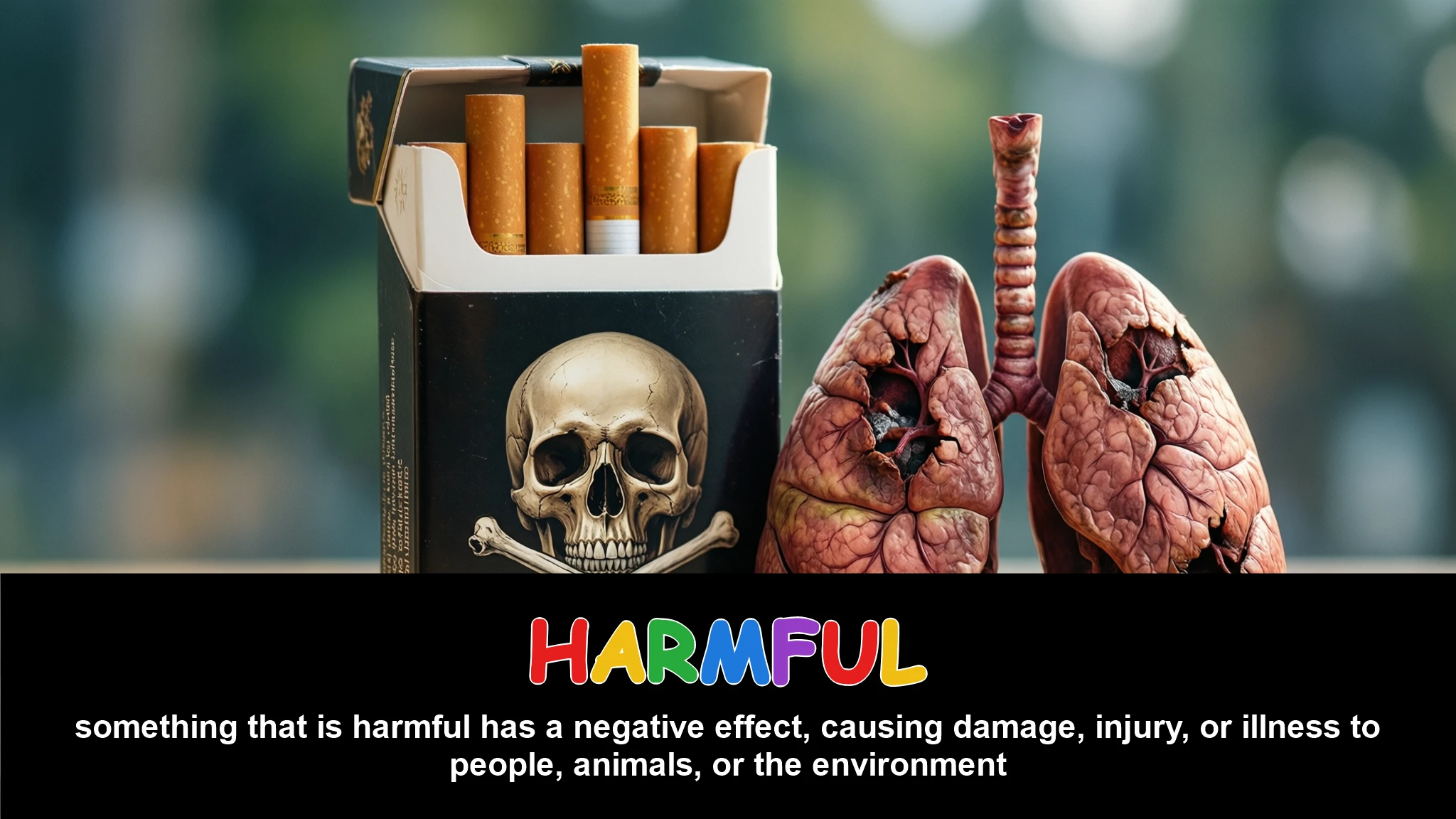 English Illustration for harmful